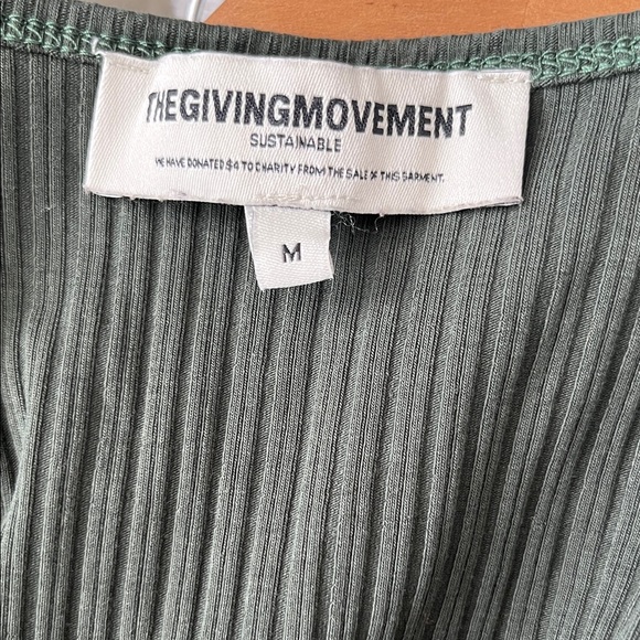 The Giving Movement Ribbed Organic Knit Hook Long Sleeve Cardigan - Picture 9 of 10